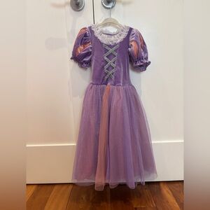 RAPUNZEL Girls' Purple and Pink Princess Dress-Up Costume with Glitter Tulle